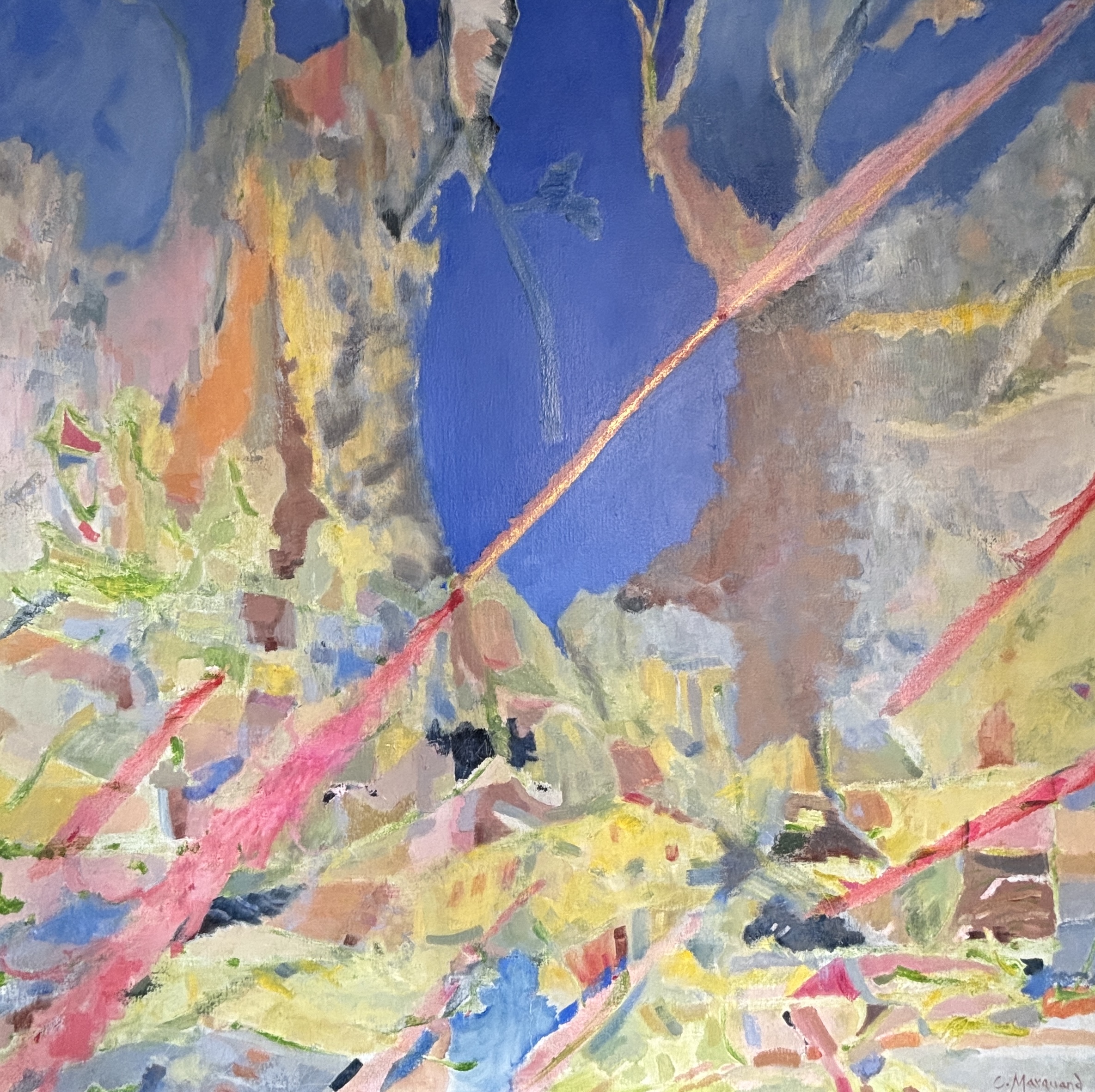 abstract oil painting by artist Camille Marquand