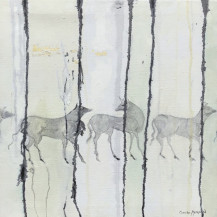 Leader of The Herd,  Oil on canvas 50 x 50 cms, 2001